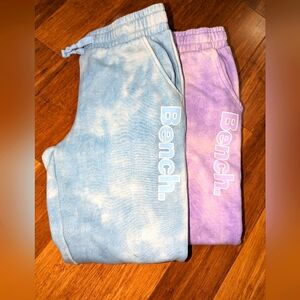 Bench girls tie dye sweat pants. 2 pack.